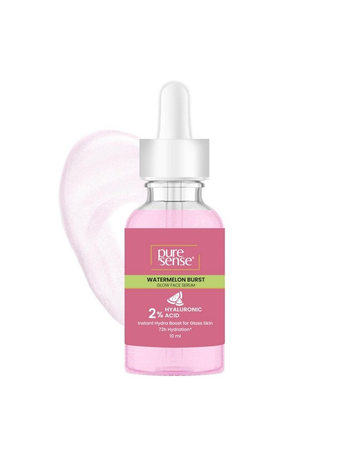 2% Hyaluronic Acid Watermelon Burst Glow Face Serum For Intense Hydration For Women 10Ml
