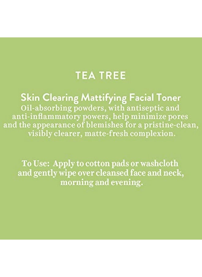 Biotique Tea Tree Skin Clearing Mattifying Facial Toner For Normal To Oily Skin Face Toner, 120Ml | Treats Acne & Pimples, Tightens Pores, Pack of 1