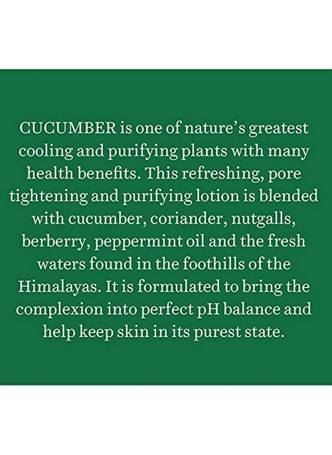 Cucumber Pore Tightening Toner| Ayurvedic And Organically Pure| Maintains Skin'S Natural Ph |100% Botanical Extracts| Suitable For Normal & Oily Skin Types| 120Ml, Pack Of 1