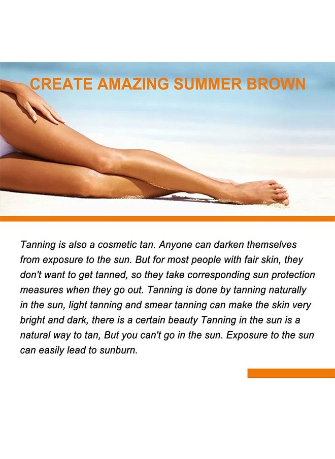 Intensive Tanning Gel, Intensive Tanning Gel,Intensive Tanning Gel for Sunbed Outdoor Sun Tanning,Natural Tanning Accelerator Cream Gel,Brown Tanning Gel 150g