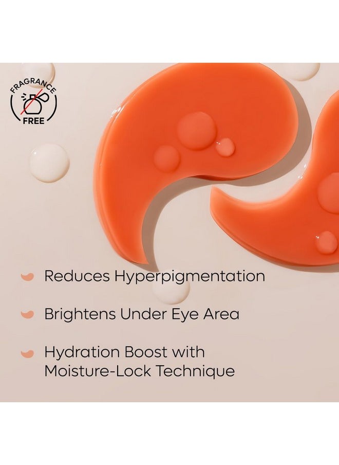 Cooling Under Eye Serum Patch For Brightness | Reduces Pigmentation With 4% Niacinamide & Kombucha Tea | Under Eye Patch Mask | Instantly Hydrates, Cools & De-Puffs - 15 Pairs