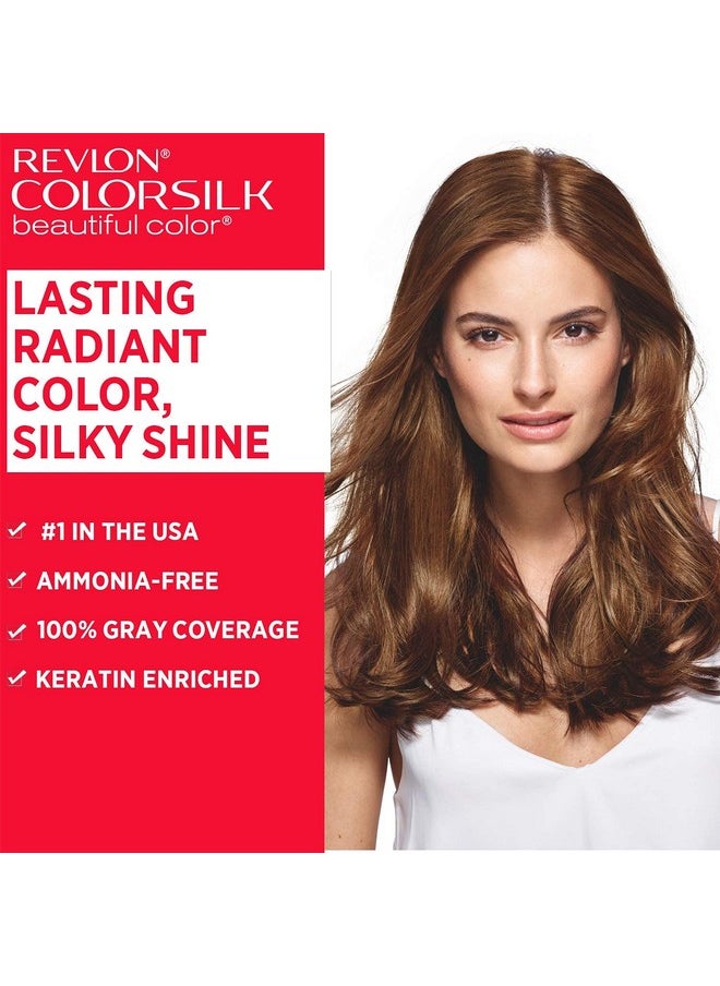 Colorsilk Beautiful Color, Permanent Hair Color With Keratin, 40Ml + 40Ml + 11.8Ml - Deep Burgundy 3Db (Pack Of 1)