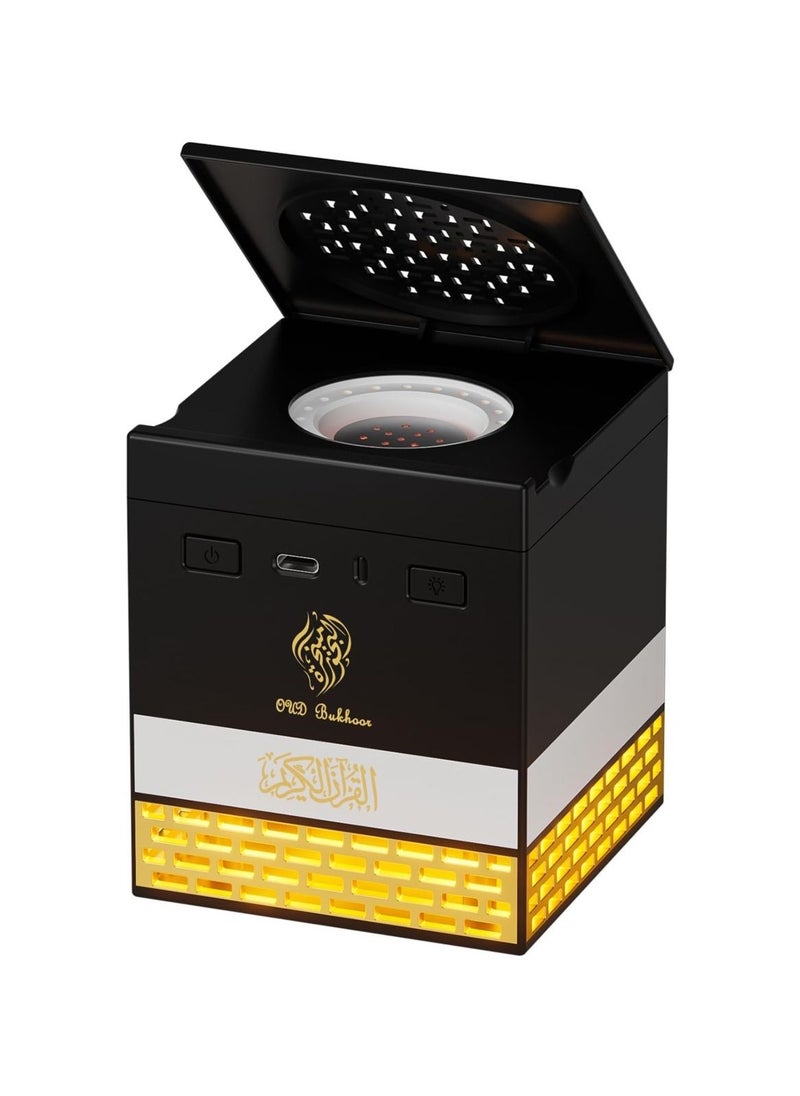 Rechargeable Incense and Speaker Burner with LED Lighting, Remote Control, and Mobile App