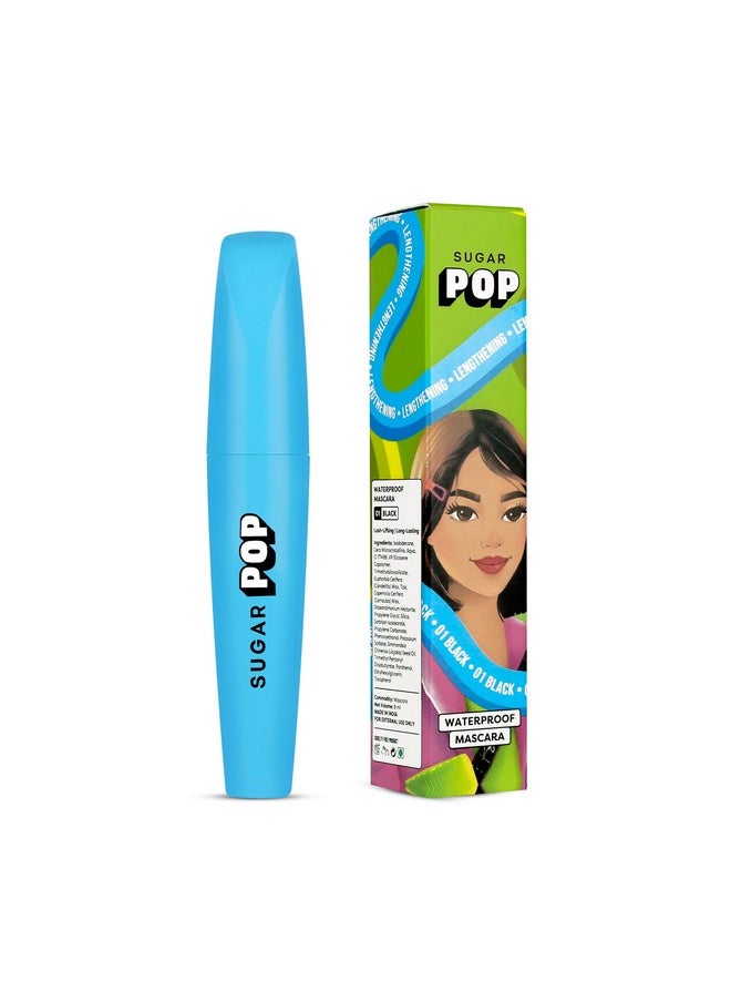 Waterproof Mascara - 01 Black | Lengthening, Smudge-Proof & Clump-Free | 8Ml