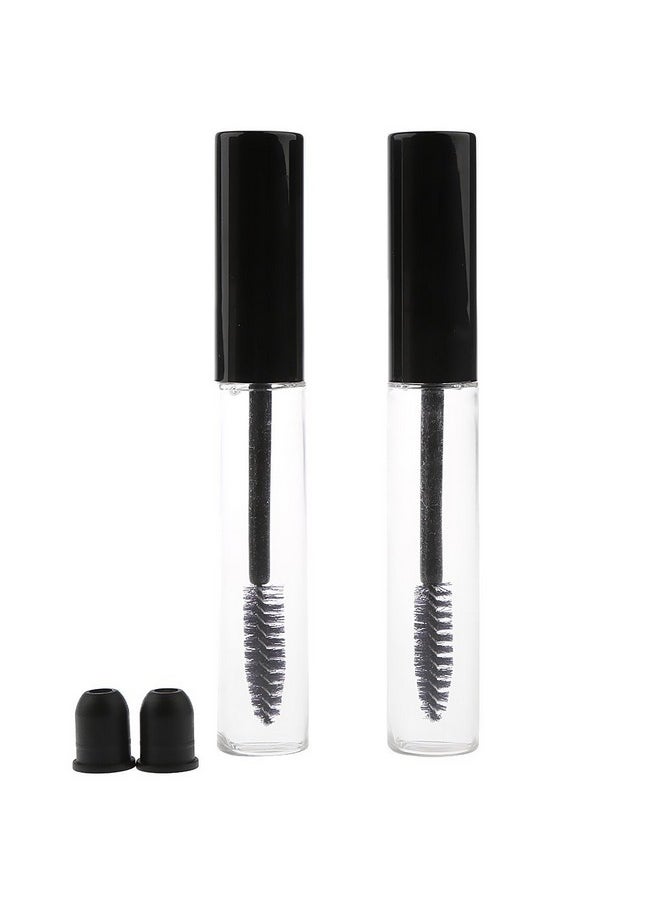 2Pcs Of 10Ml Empty Tube Eyelash Cream Mascara Wand Container Bottle Vials With Brush And Plugs Diy