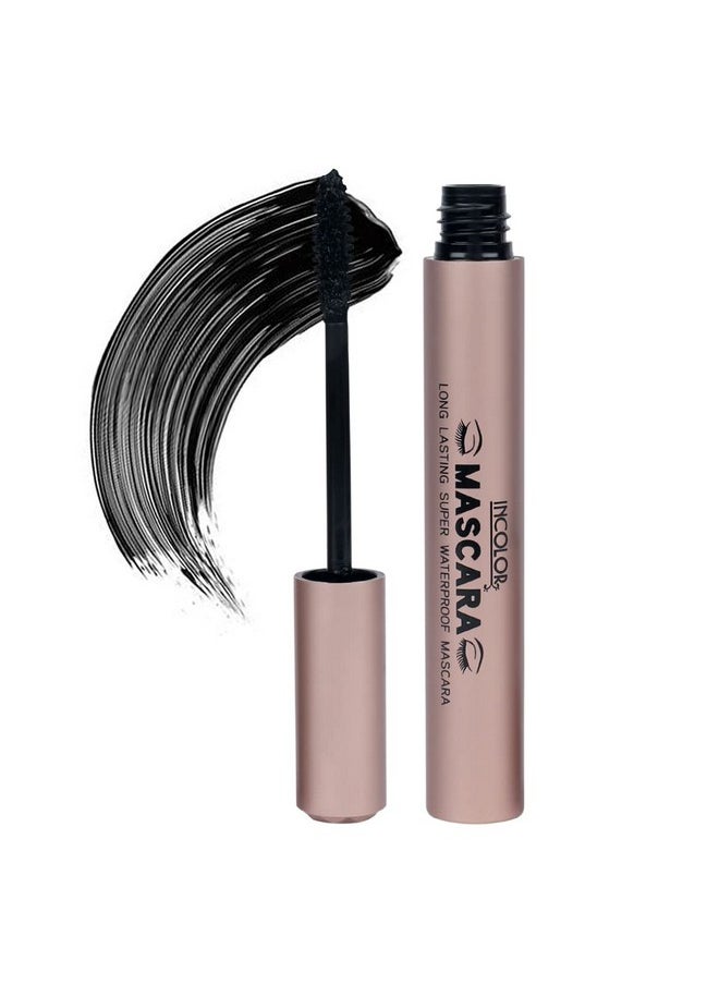 Dense Mascara, Lengthening Smudge Proof, Water Resistant, Liquid Lash Extending Tubing, No Clump Flakes Fades, Full-Size Black Eye Mascara For Girl And Women 9Ml