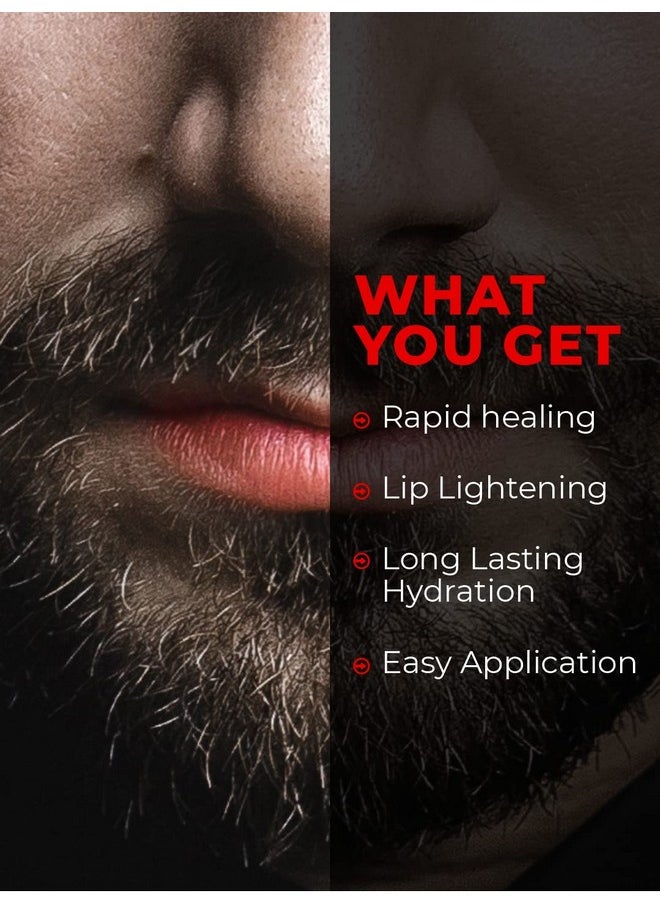 Lip Lightener For Men, 7G | Non Tinted Lip Balm For Men | Lip Balm For Dark Lips | Lip Mask For Dry & Chapped Lips | Lip Care For Smooth, Soft & Pink Lips