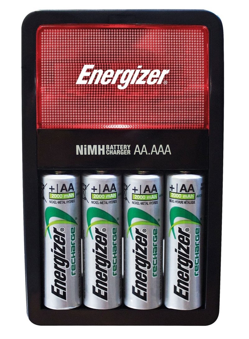 Maxi Charger with 4 AA Batteries Multicolour