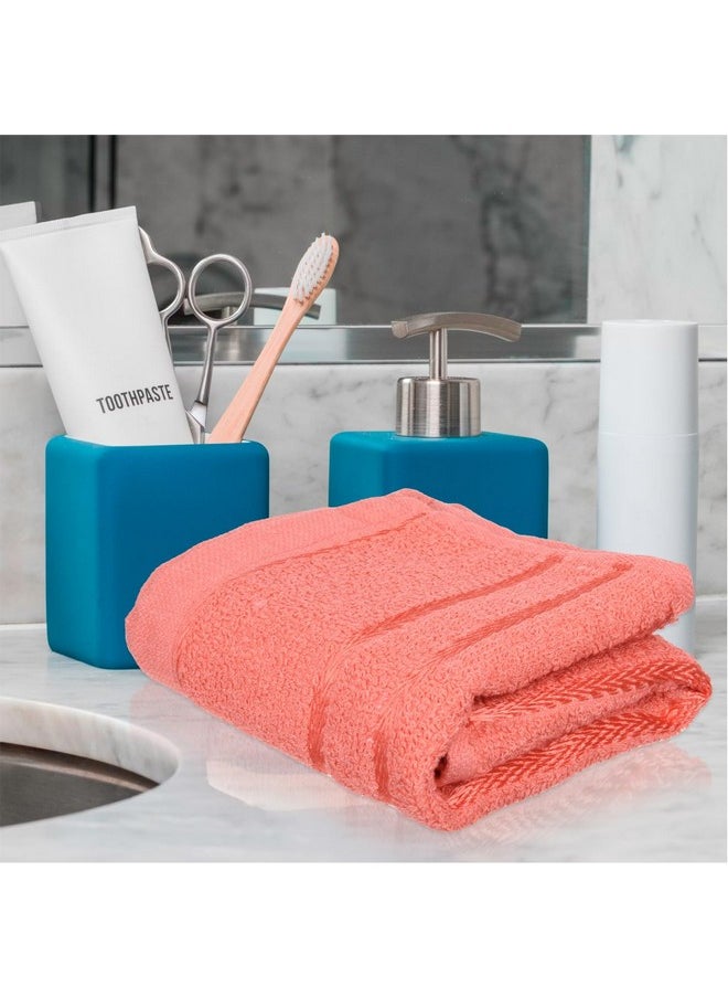 Face Towel | Towels For Facewash | Towels For Gym | Facewash For Travel | Towels For Daily Use | Workout Hand Towel | Lining Design | 14X21 Inch | Pack Of 3 | Multi