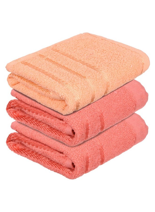 Face Towel | Towels For Facewash | Towels For Gym | Facewash For Travel | Towels For Daily Use | Workout Hand Towel | Lining Design | 14X21 Inch | Pack Of 3 | Multi