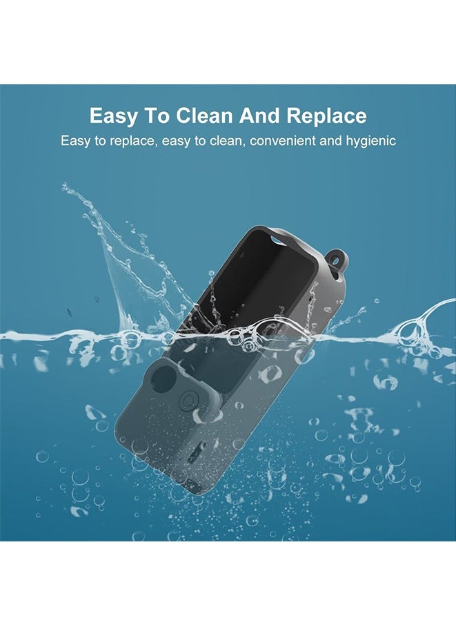 3 in 1 Case for DJI OSMO Pocket 3 Silicone Cover Camera Case Lens Cap Screen Cover Set Dust-Proof Scratch-Proof
