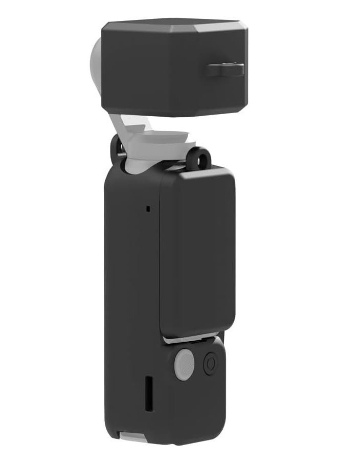 3 in 1 Case for DJI OSMO Pocket 3 Silicone Cover Camera Case Lens Cap Screen Cover Set Dust-Proof Scratch-Proof