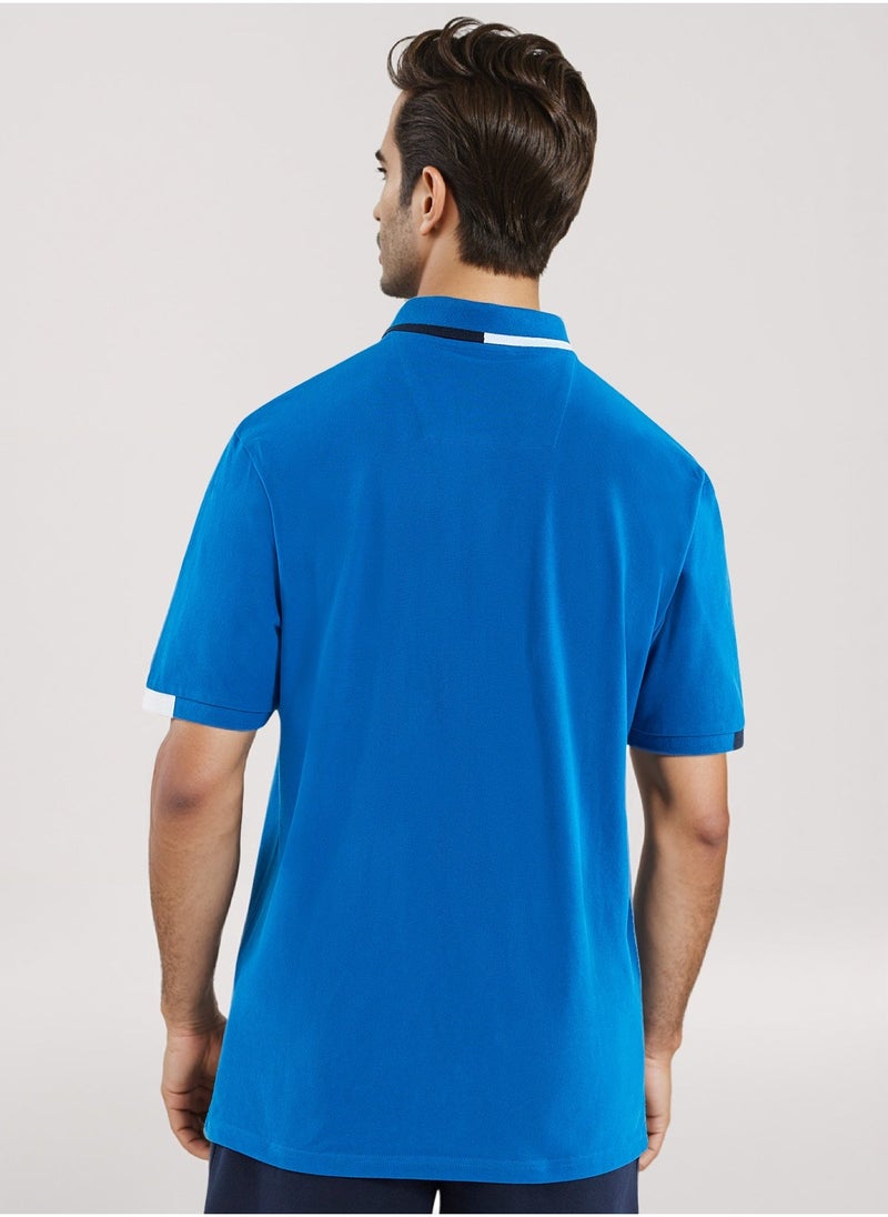 Basic Regular Fit Premium Cotton Logo Polo Shirt