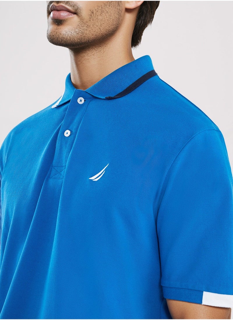 Basic Regular Fit Premium Cotton Logo Polo Shirt