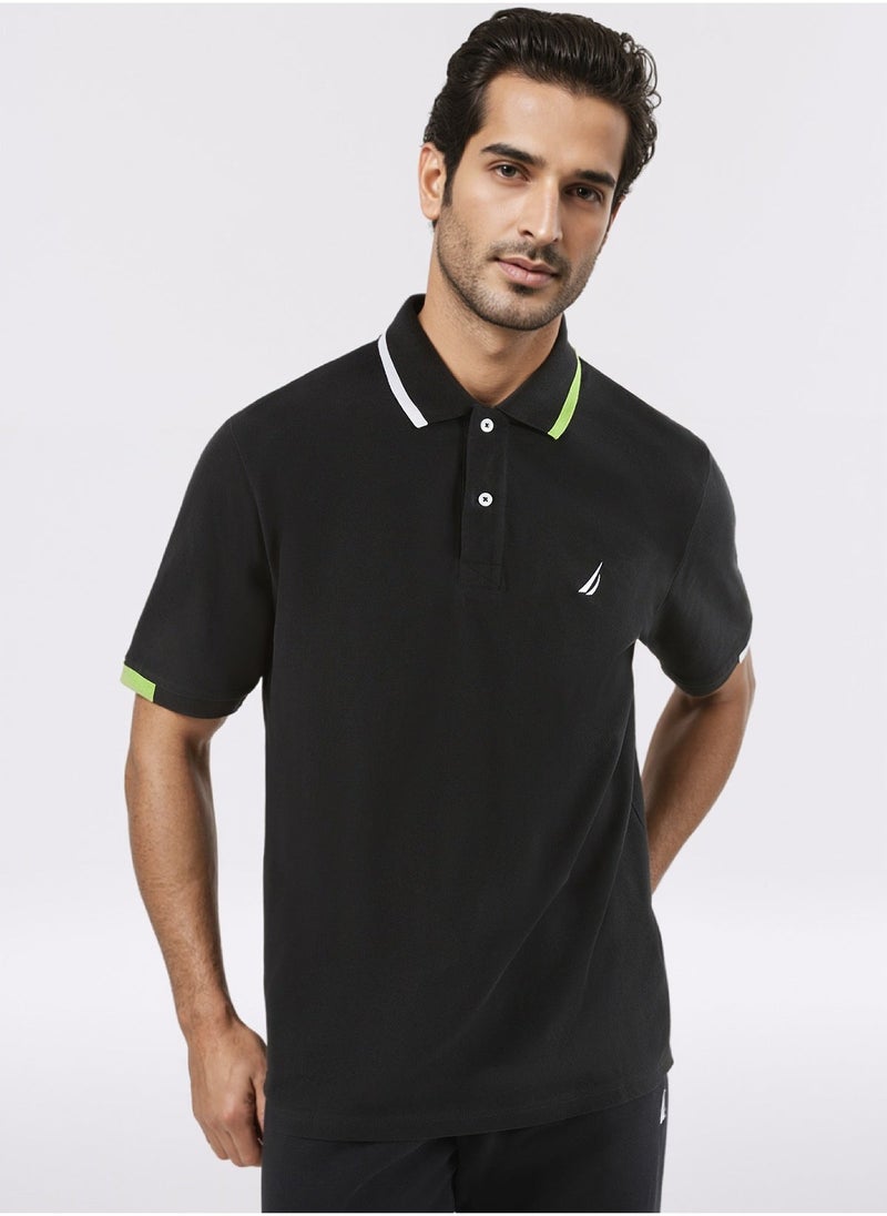Basic Regular Fit Premium Cotton Logo Polo Shirt