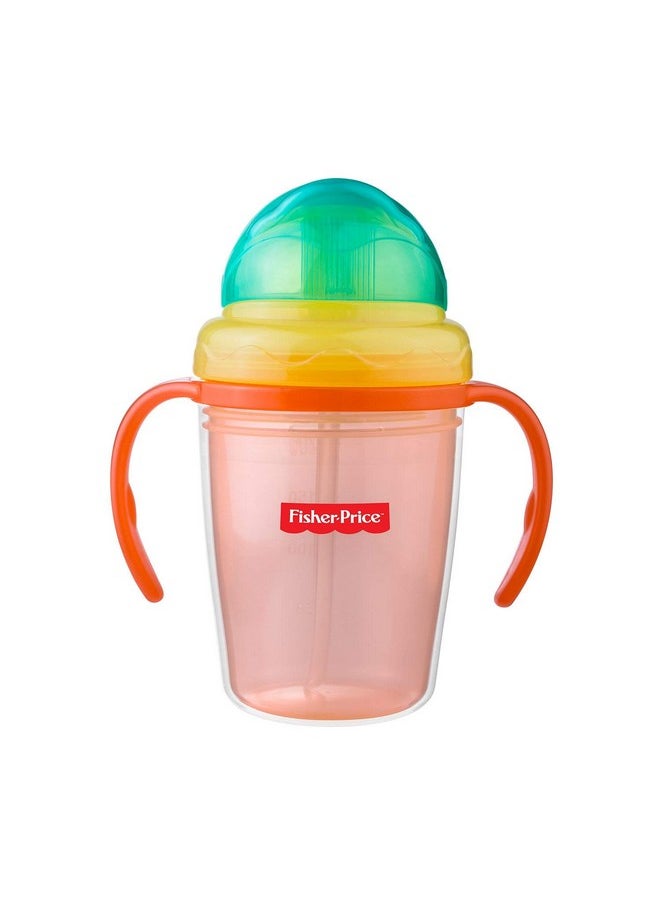 Double Wall Baby Sipper Training Cup, Orange, 230Ml