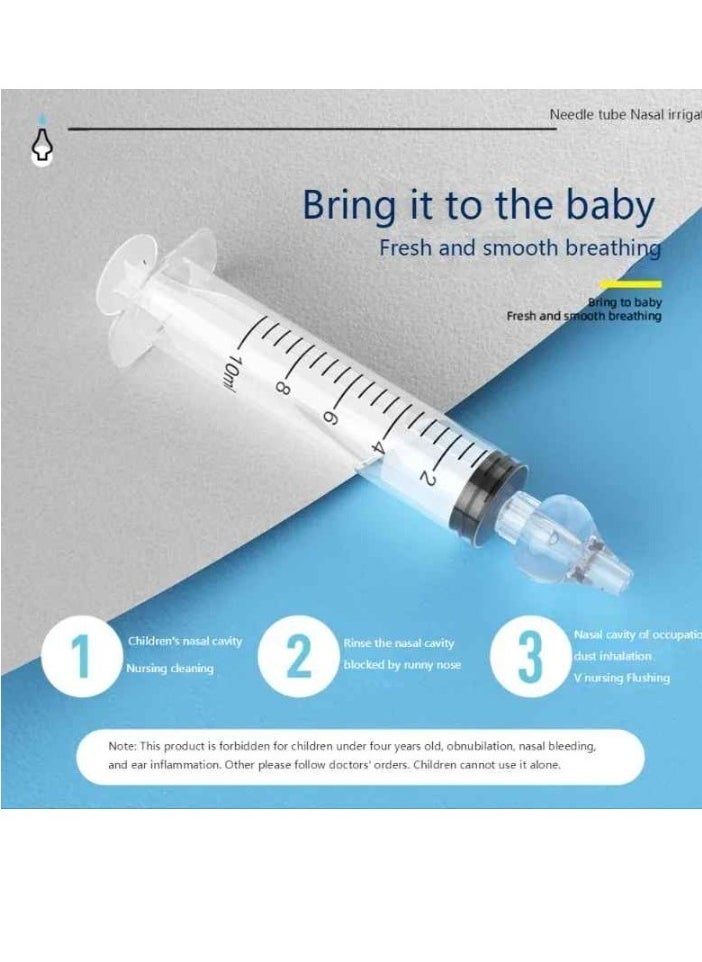 Babies Nasal Aspirator, Safe And Hygienic Baby Nasal Syringe Irrigator, Bpa Free Silicone Infant Nose Cleaner, Easy To Clean Newborn Nasal Irrigator, (6pcs, Multicolour)
