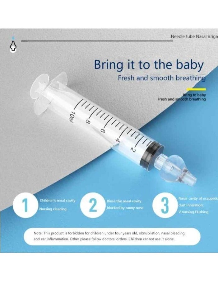 Babies Nasal Aspirator, Safe And Hygienic Baby Nasal Syringe Irrigator, Bpa Free Silicone Infant Nose Cleaner, Easy To Clean Newborn Nasal Irrigator, (2pcs, Yellow)