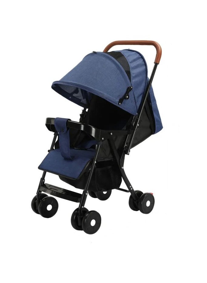 Baby Stroller, Lightweight & Compact Travel Stroller, Ultra-Compact Fold & Airplane Ready, Near Flat Recline Seat, Newborn Infant to Toddler