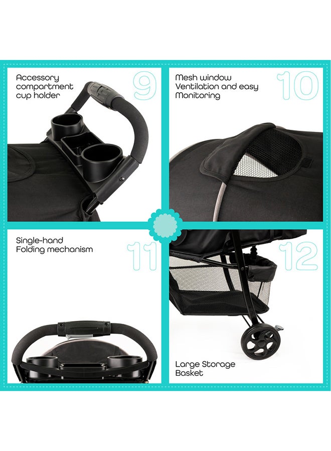 Metro Urban Baby Stroller -Black