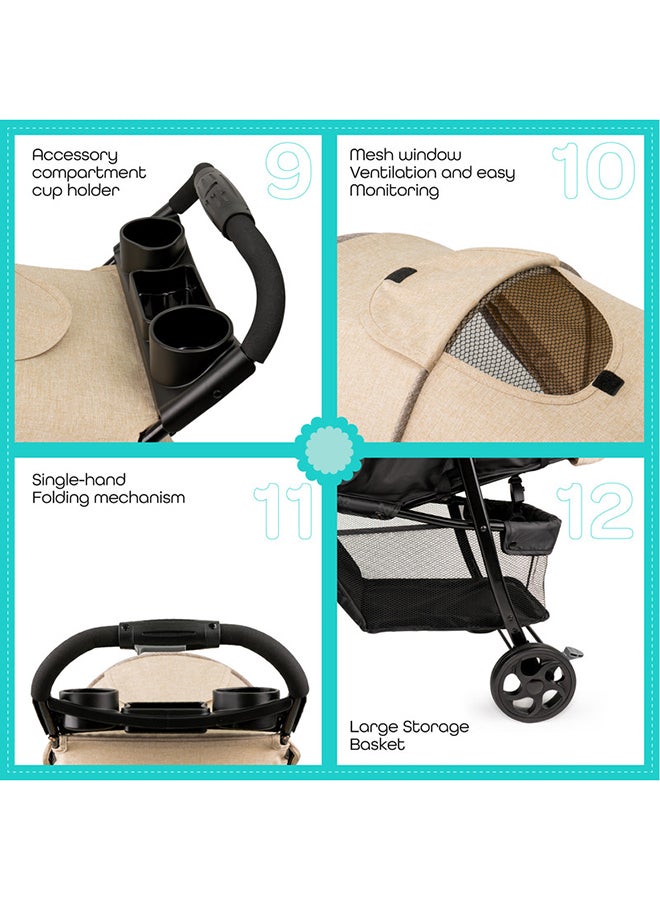 Metro Urban Baby Stroller -Beige
