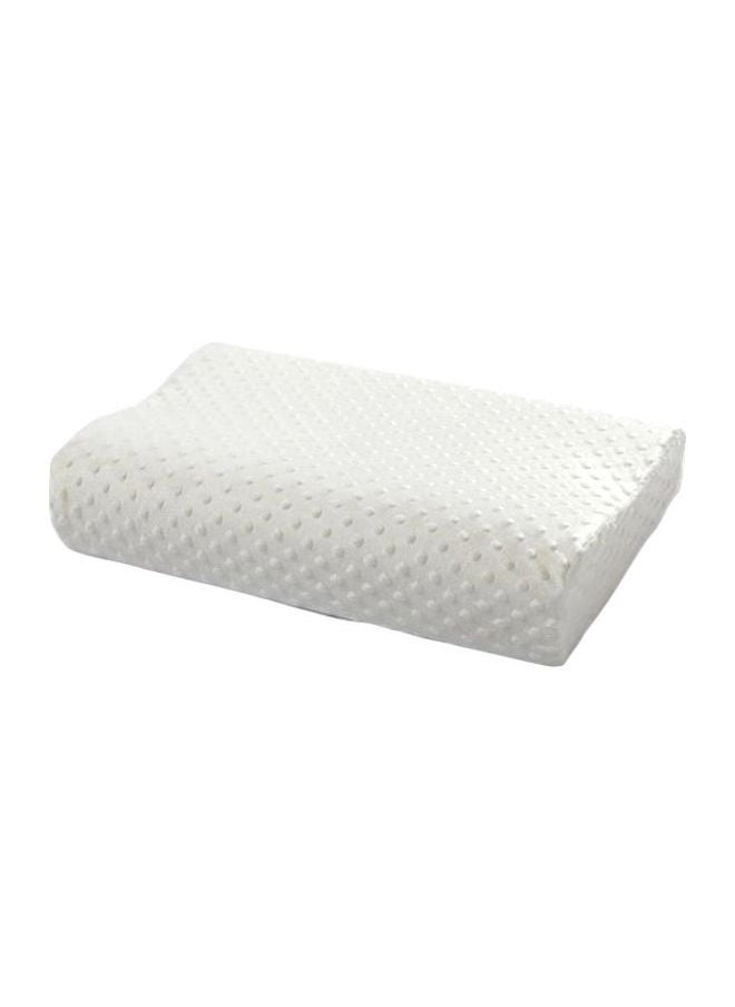 Memory Foam Pillow White 35x10centimeter
