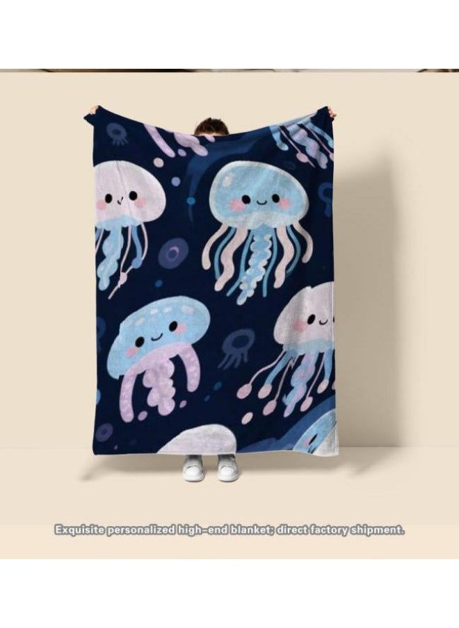 Flannel thin blanket (warm and comfortable, suitable for sleep, gaming, dust removal and sandproof) 150cm*200cm - 386