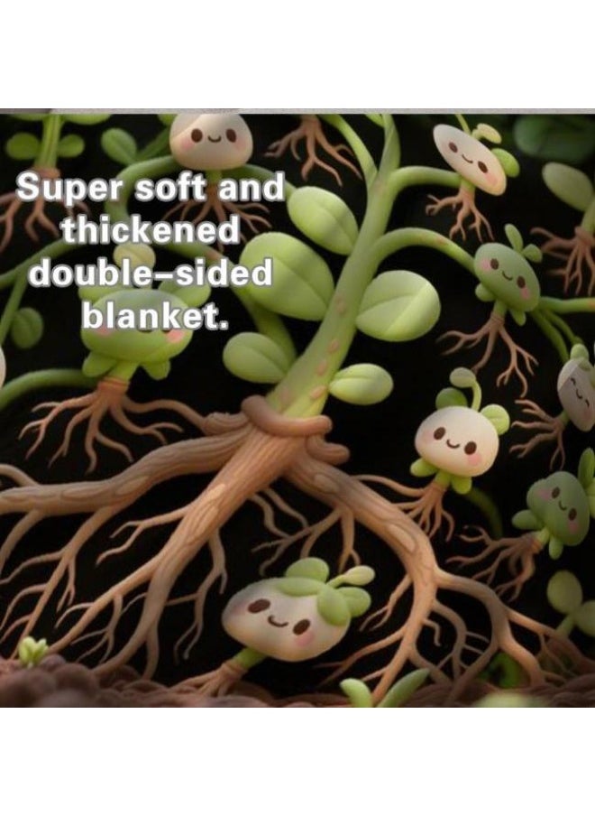 Flannel thin blanket (warm and comfortable, suitable for sleep, gaming, dust removal and sandproof) 150cm*200cm - 272