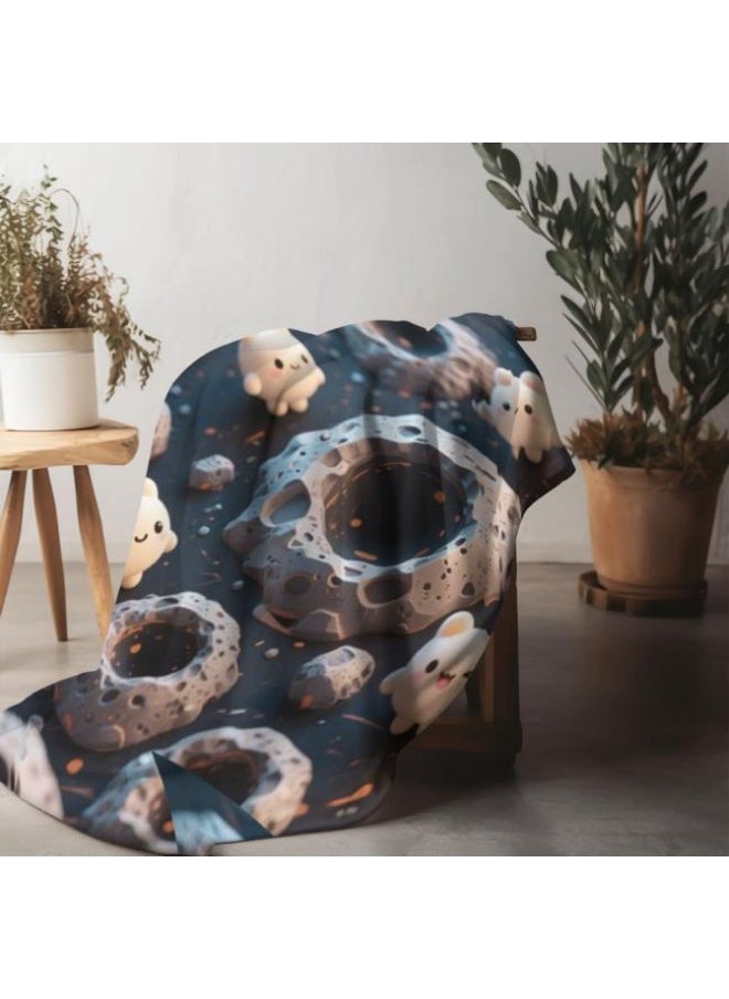 Flannel thin blanket (warm and comfortable, suitable for sleep, gaming, dust removal and sandproof) 150cm*200cm - 222