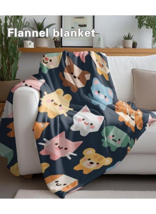 Flannel thin blanket (warm and comfortable, suitable for sleep, gaming, dust removal and sandproof) 150cm*200cm - 212