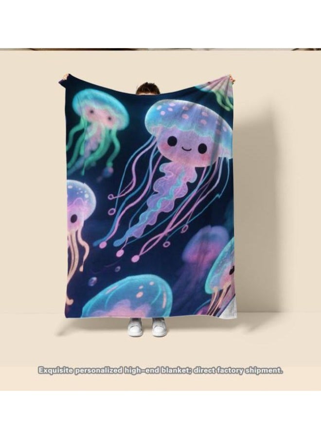 Flannel thin blanket (warm and comfortable, suitable for sleep, gaming, dust removal and sandproof) 150cm*200cm - 381
