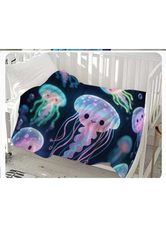 Flannel thin blanket (warm and comfortable, suitable for sleep, gaming, dust removal and sandproof) 150cm*200cm - 381