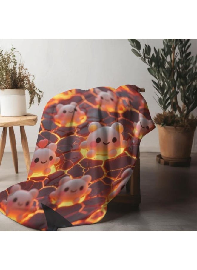 Flannel thin blanket (warm and comfortable, suitable for sleep, gaming, dust removal and sandproof) 150cm*200cm - 87