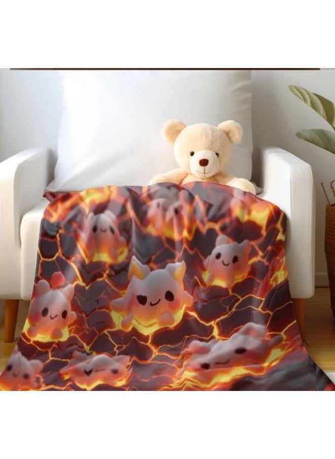 Flannel thin blanket (warm and comfortable, suitable for sleep, gaming, dust removal and sandproof) 150cm*200cm - 87