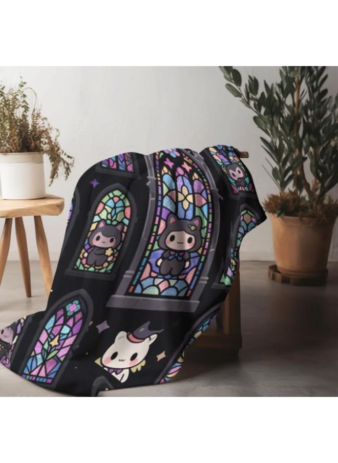 Flannel thin blanket (warm and comfortable, suitable for sleep, gaming, dust removal and sandproof) 150cm*200cm - 900