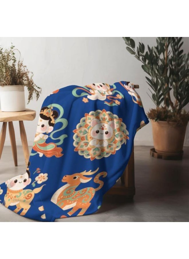 Flannel thin blanket (warm and comfortable, suitable for sleep, gaming, dust removal and sandproof) 150cm*200cm - 999