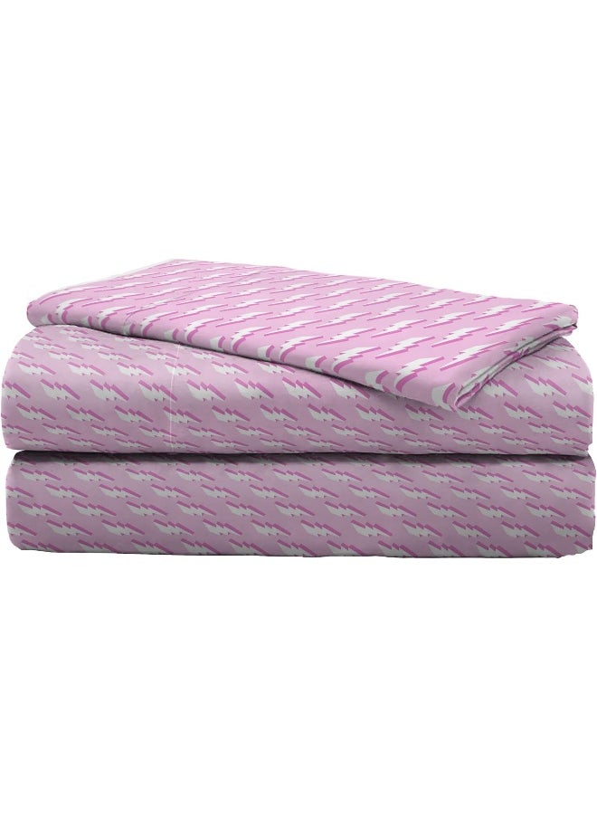 Jay Franco We Wear Cute Vibes 5 Piece Twin Size Bed Set - Includes Comforter & Sheet Set - Super Soft Kids Bedding Fade Resistant Microfiber