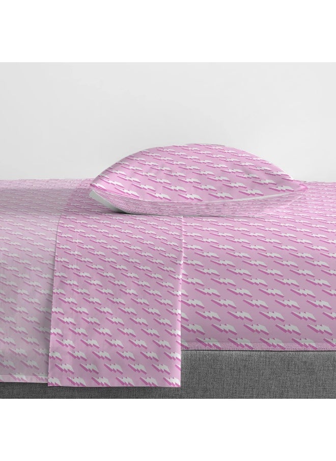 Jay Franco We Wear Cute Vibes 5 Piece Twin Size Bed Set - Includes Comforter & Sheet Set - Super Soft Kids Bedding Fade Resistant Microfiber