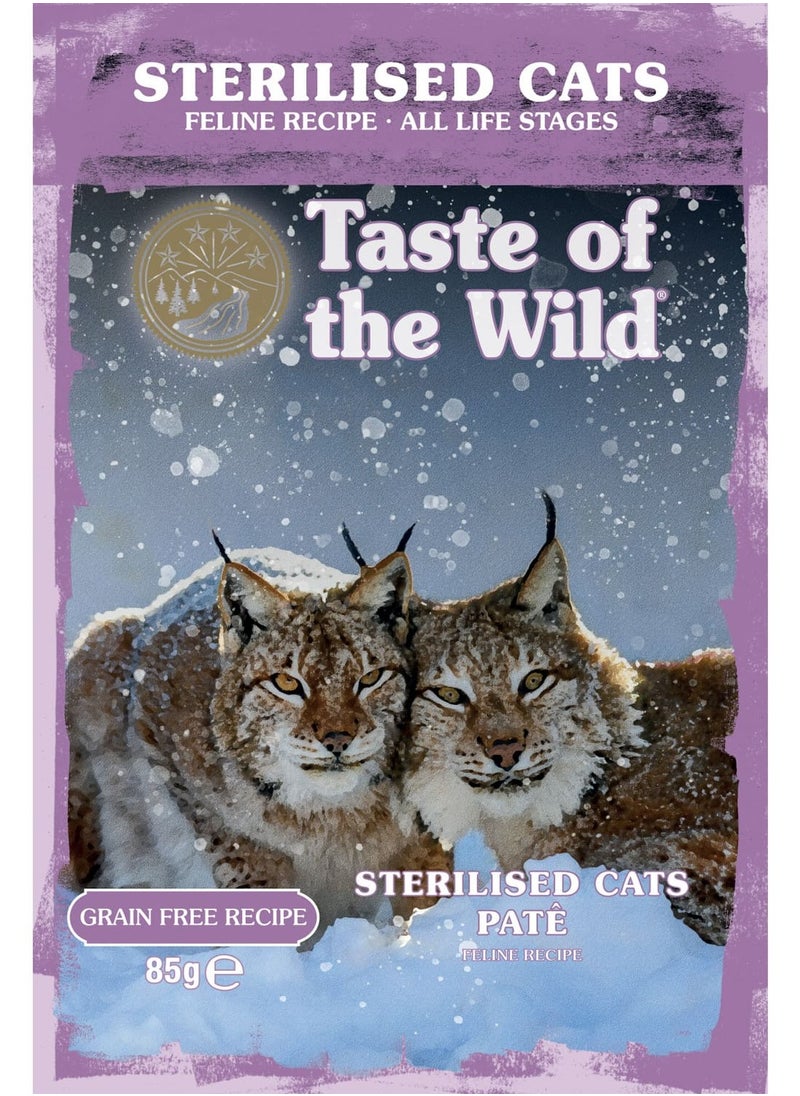 Taste of the Wild Sterilised Cat Paté – 85g 12pcs