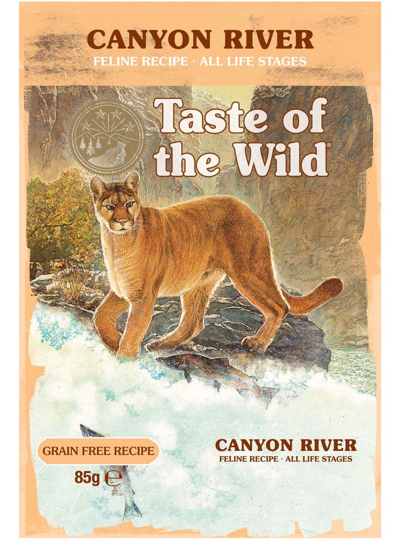 Taste of the Wild Canyon River Cat Pouch Chunks in Gravy 85g 12pcs