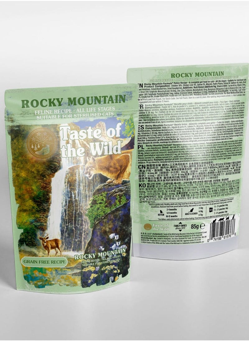 Taste of the Wild Rocky Mountain Cat Pouch Chunks in Gravy 85g 12pcs
