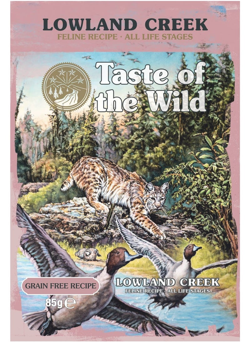 Taste of the Wild Lowland Creek Cat Pouch Chunks in Gravy 85g 12pcs