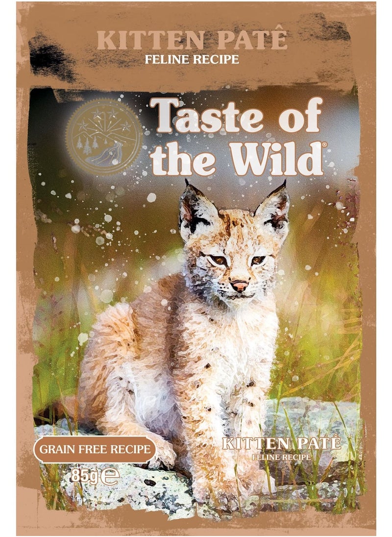 Taste of the Wild Kitten Chicken Patê – 85g 12pcs