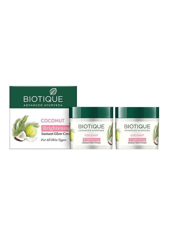 Bio Coconut Whitening And Brightening Cream For All Skin Types, 50G (Pack Of 2)