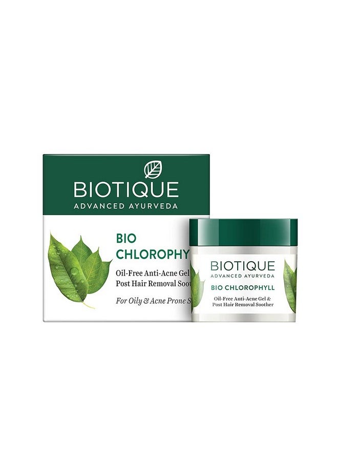 Bio Chlorophyll Oil Free Anti-Acne Gel & Post Hair Removal Soother For Oily & Acne Prone Sk