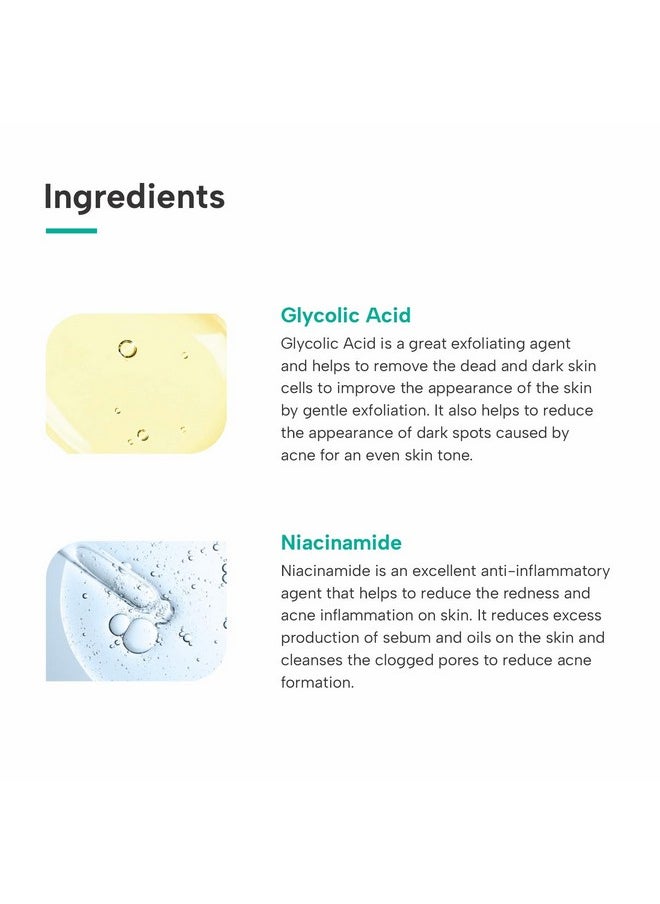 Glycolic 6% W/W Niacinamide 6% W/W Cream |For Anti-Acne And Blemishes | For All Skin Types | For Both Men & Women | 30G
