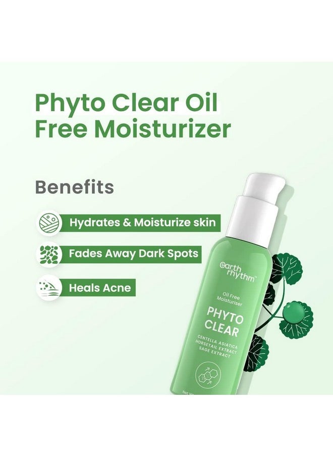 Phyto Clear Oil Free Moisturizer, Hydrates & Moisturize Skin, For Acne & Redness With Centella Asiatica, Sage Extract, For Oily & Acne Prone Skin, Men & Women - 50G