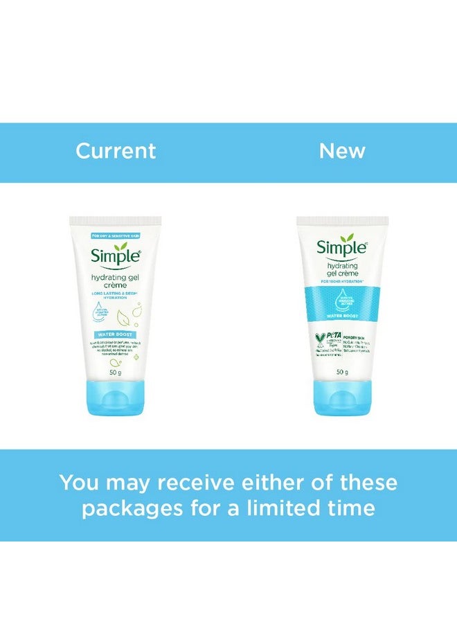 Water Boost Hydrating Gel Creme 50G | For 100 Hr Hydration | For Normal To Dry Skin | With Pentavitin & 11% Hydrating Actives