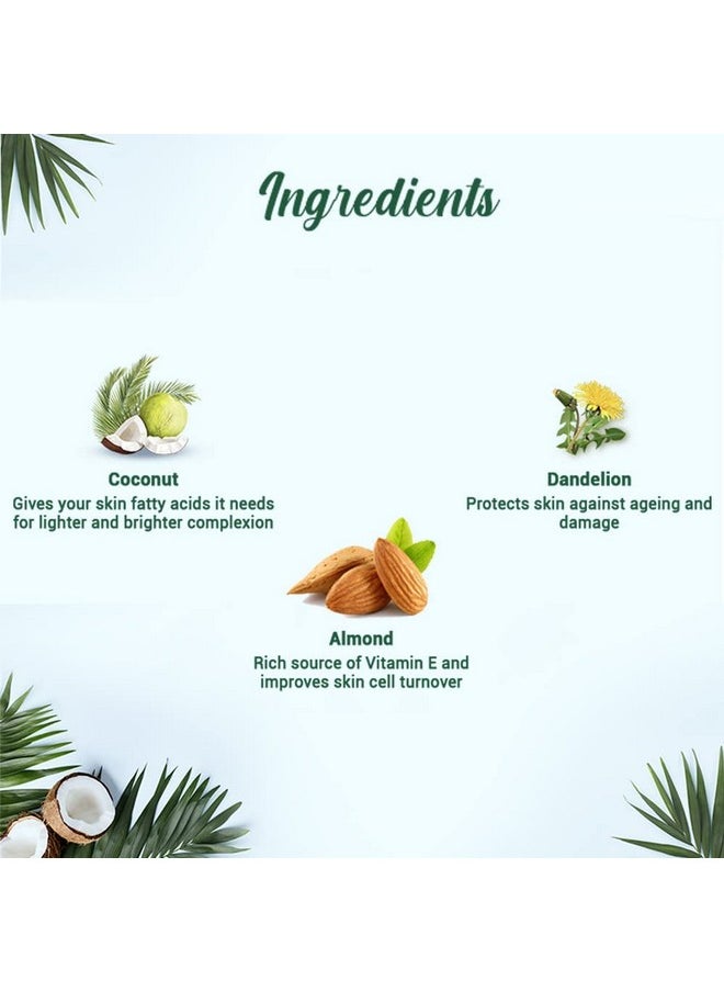 Coconut Brightening Instant Glow Cream| Lightweight And Non-Greasy | Reduces Dark Spots And Protects Ageing | Nourished And Moisturized Skin |100% Botanical Extracts| All Skin Types | 50Gm