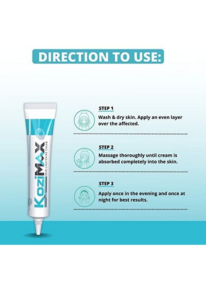 Kozimax Skin Lightening Cream : 15 Grams : Pack Of 01